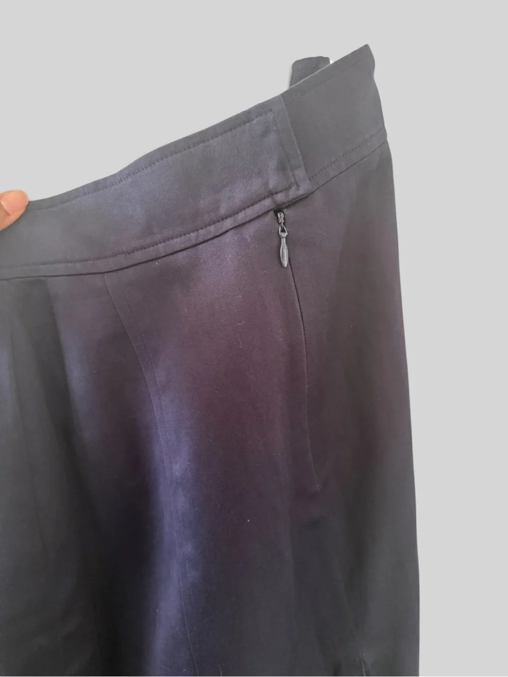 CHANEL Dark Navy A-Line Skirt